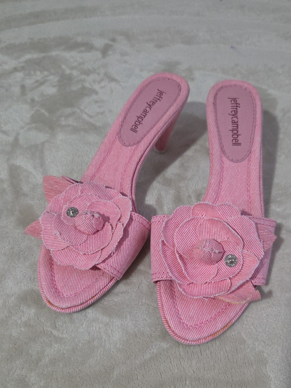 Jeffrey Campbell Pink Floral Slip-On Heels
